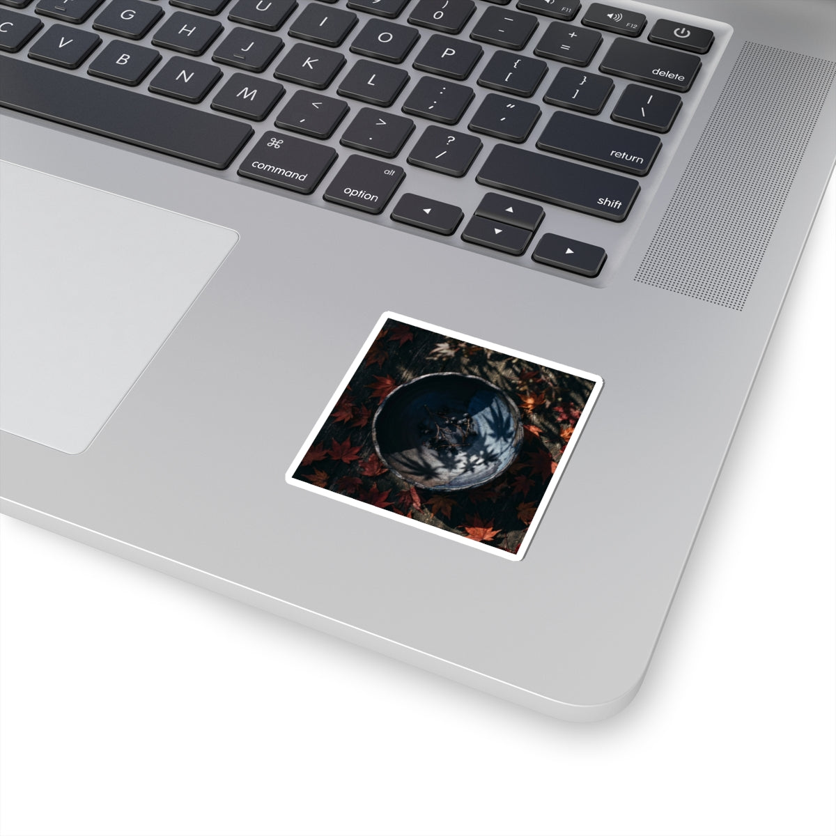 Dappled Ceramic Bowl Sticker - Dark Japandi Kanso