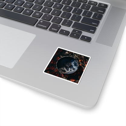 Dappled Ceramic Bowl Sticker - Dark Japandi Kanso