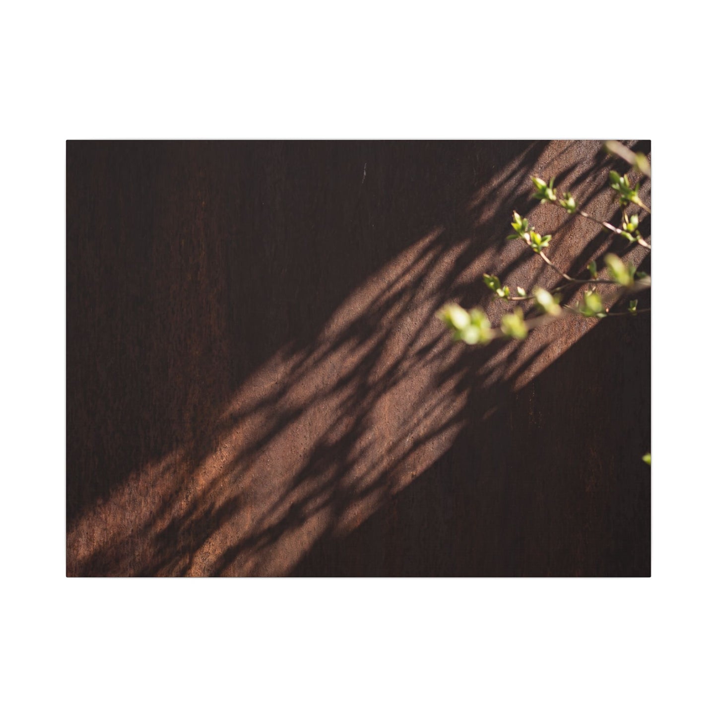 Rust Patina Moody Minimal Canvas Art | Sophisticated Dark Japandi Art
