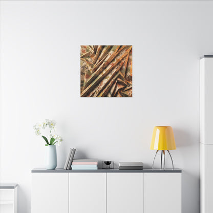 Paper Fold Autumn Canvas Art | Japandi Earthy Design