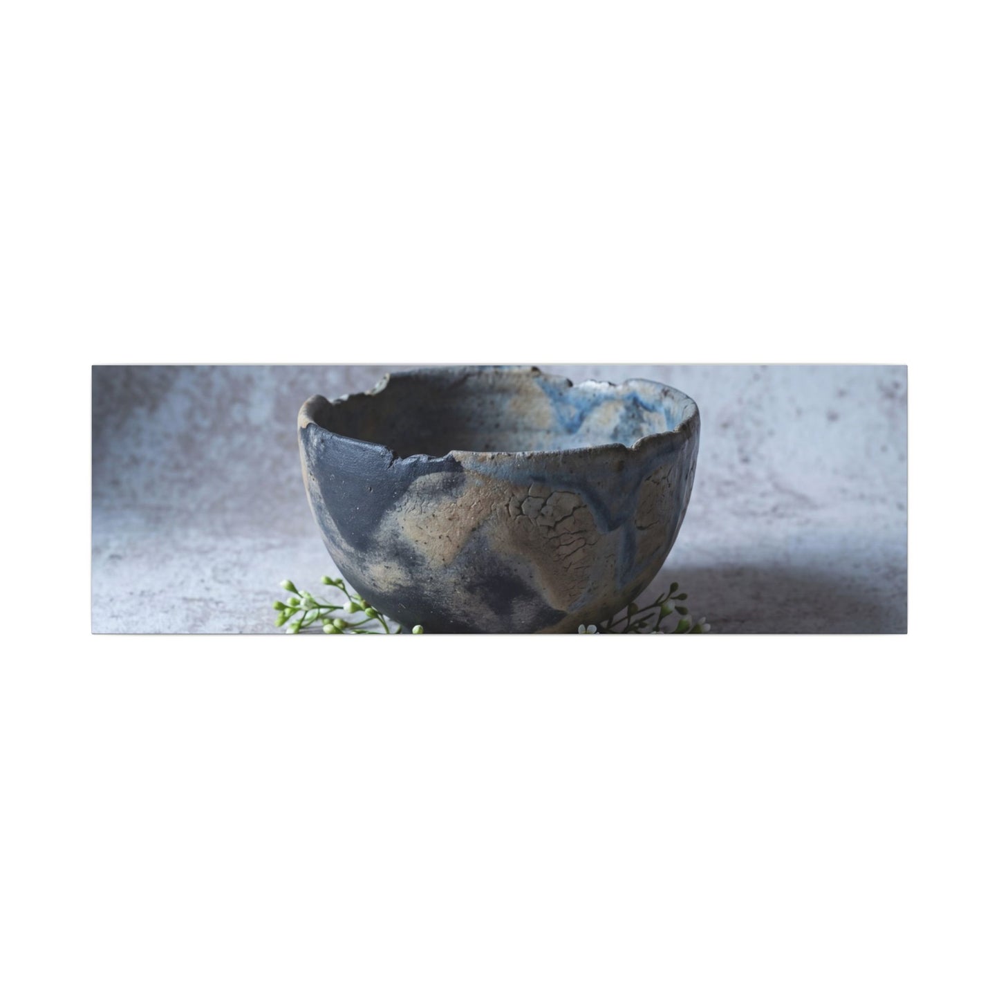 Ceramic Bowl Spring Canvas Art | Japandi Warm Design