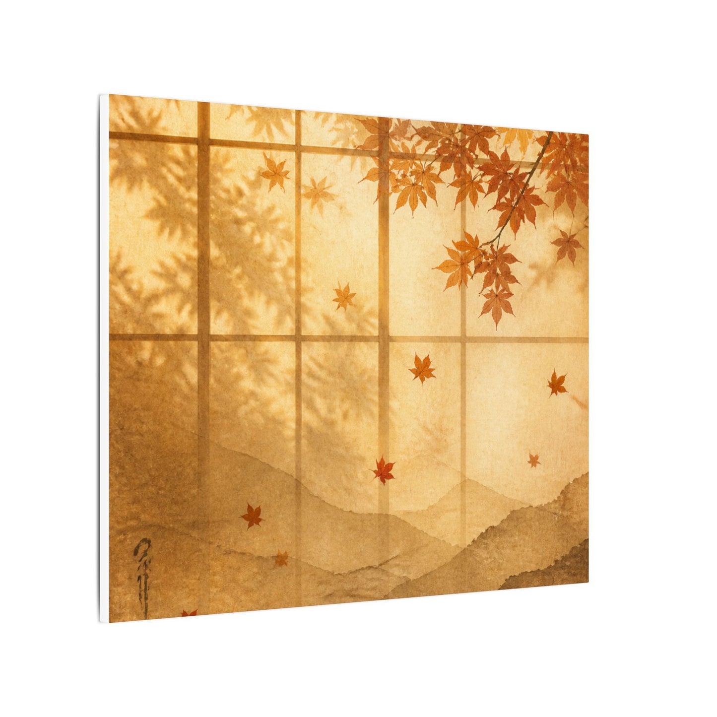 Shoji Screen Texture Canvas Art | Earthy Japandi Art