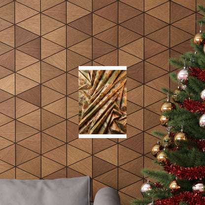 Candlelight Paper Fold Wall Art Print - Japandi Shibui