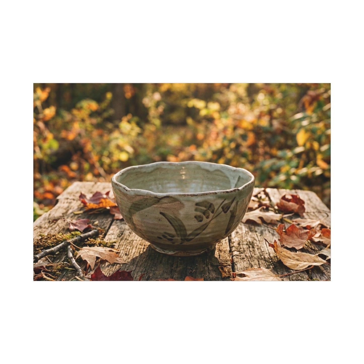 Spring Rock Garden Moody Minimal Canvas Art | Luxurious Decor