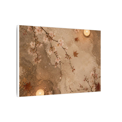 Cherry Blossom Canvas Art | Autumn Japandi Japanese Pattern Art