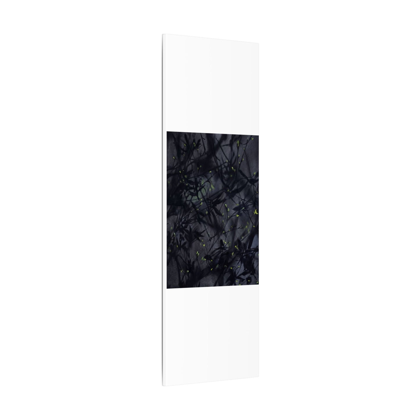 Shadow Play Spring Canvas Art | Dark Japandi Atmospheric Design