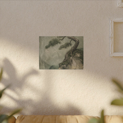 Fukinsei Pine Tree Canvas Art - Japandi Texture