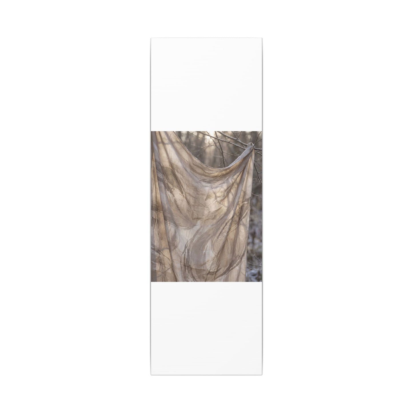 Ma Silk Drape Canvas Art - Japandi Japanese Pattern