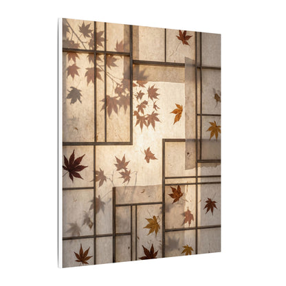 Shoji Screen Japanese Pattern Canvas Art | Neutral Japandi Art