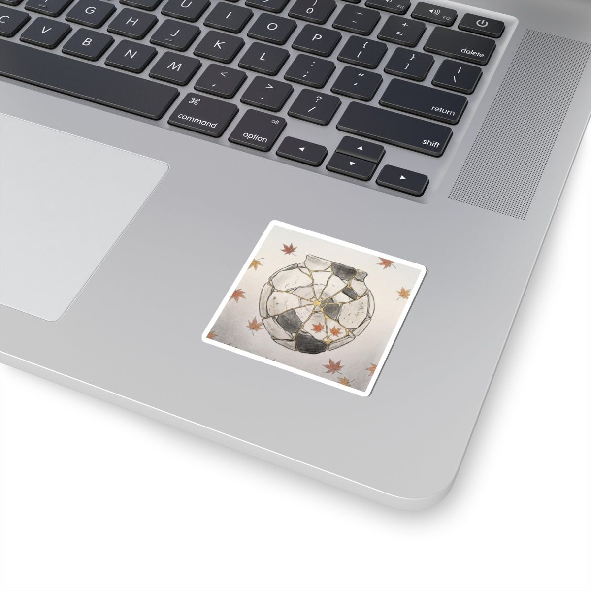 Autumn Broken Pottery Minimal Line Sticker | Neutral Decor