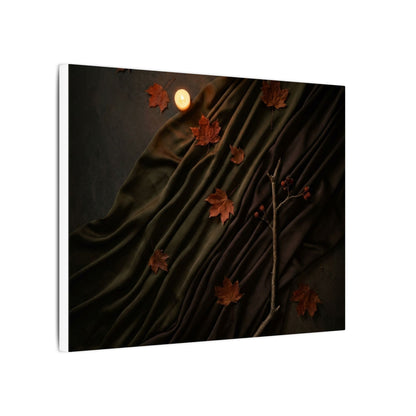 Autumn Silk Drape Moody Minimal Canvas Art | Moody Decor