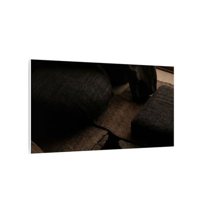 Dark Japandi Shadow Zen Canvas Art