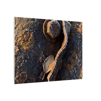 Moody Rust Patina Canvas Art - Moody Minimal Dark Japandi