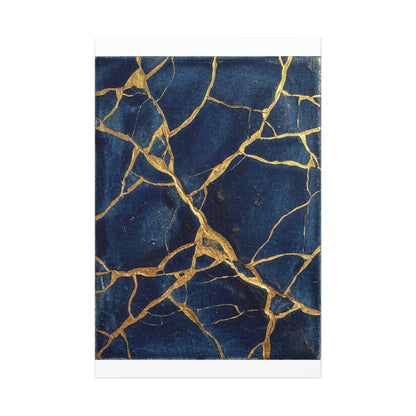 Kintsugi Crackle Canvas Art