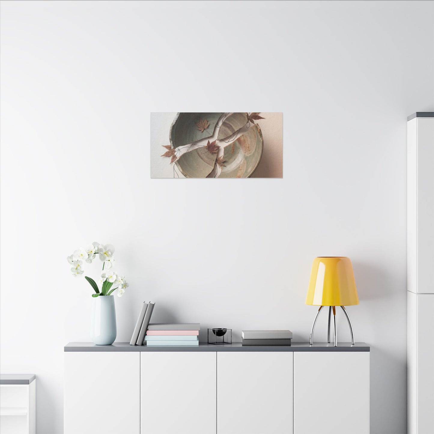 Dawn Ceramic Bowl Canvas Art - Japandi Fukinsei