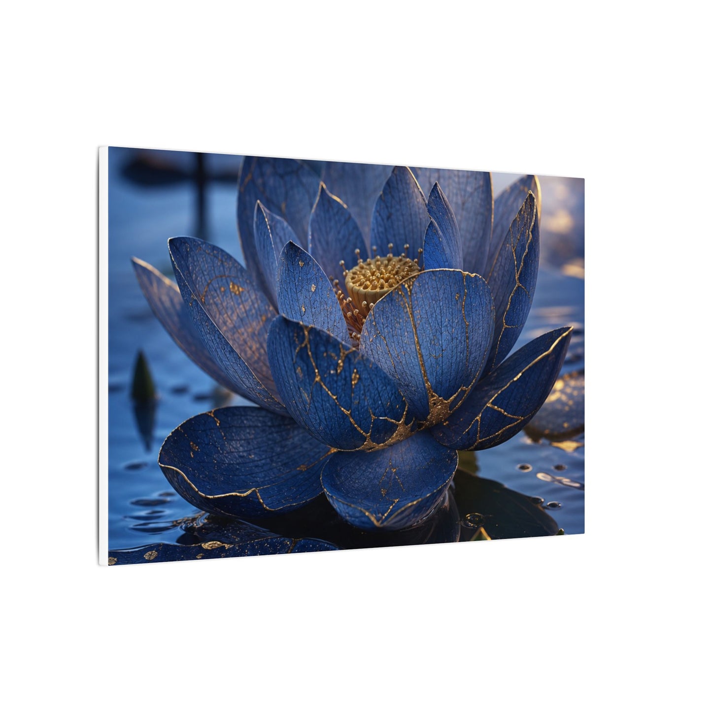 Kintsugi Lotus Flower in Dawn | Broken Beauty Canvas Art