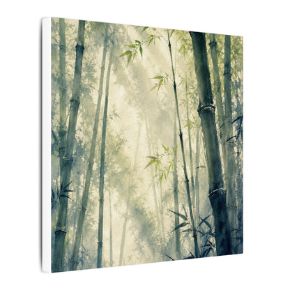 Bamboo Grove Spring Canvas Art | Zen Serene Design