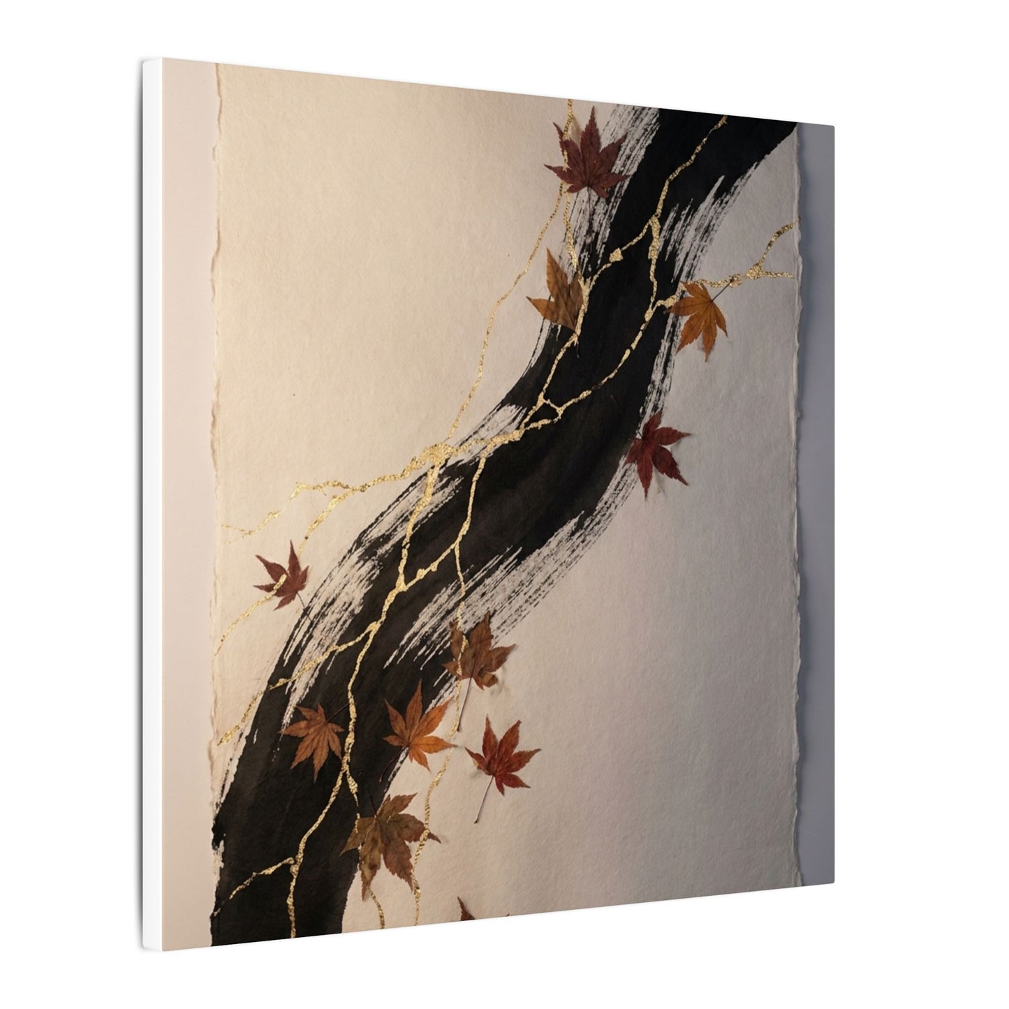 Dawn Ink Brushstroke Canvas Art - Kintsugi Ma