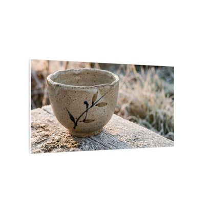 Golden Hour Ceramic Bowl Canvas Art - Japandi Ma
