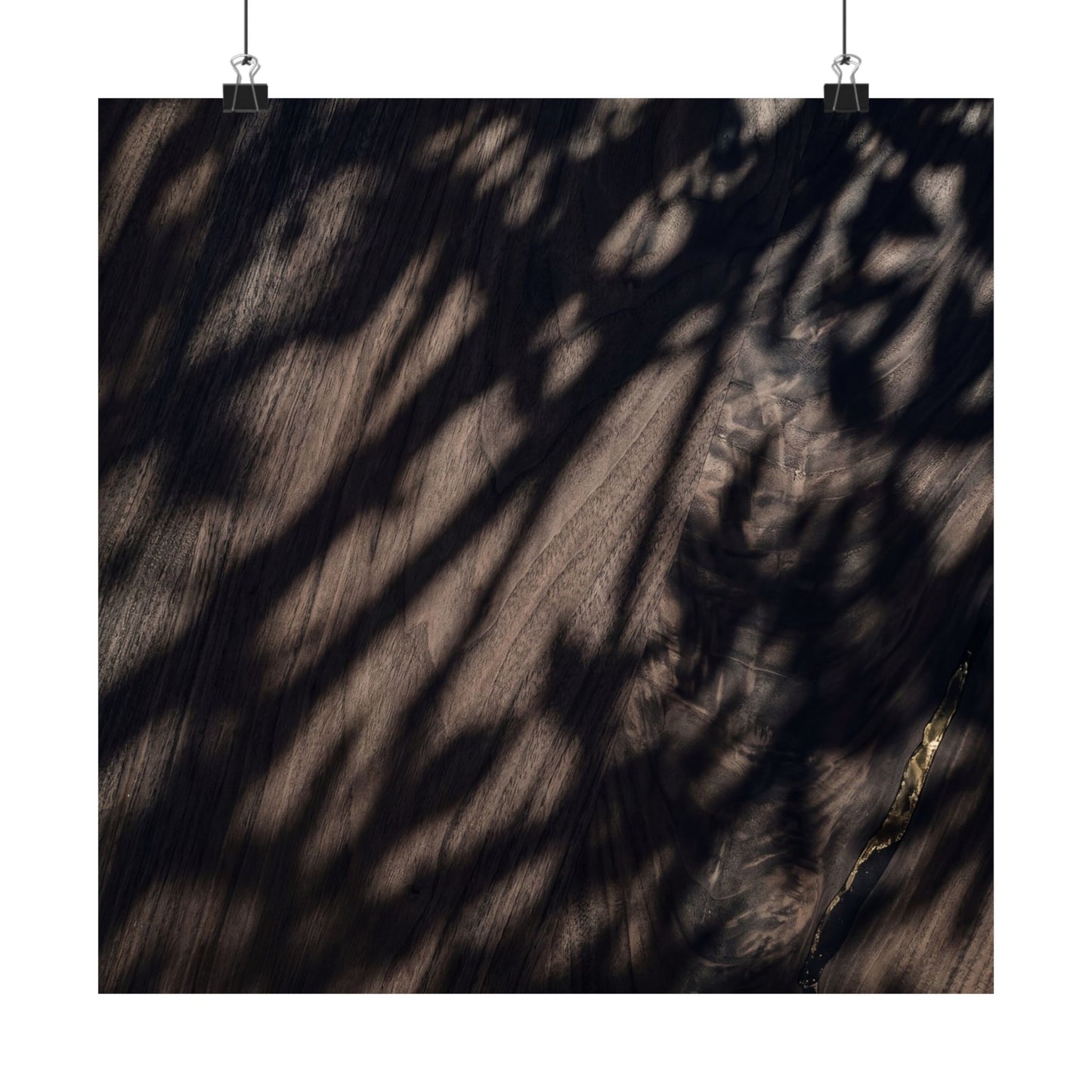 Datsuzoku Shadow Play Wall Art Print - Dark Japandi Shadow Zen