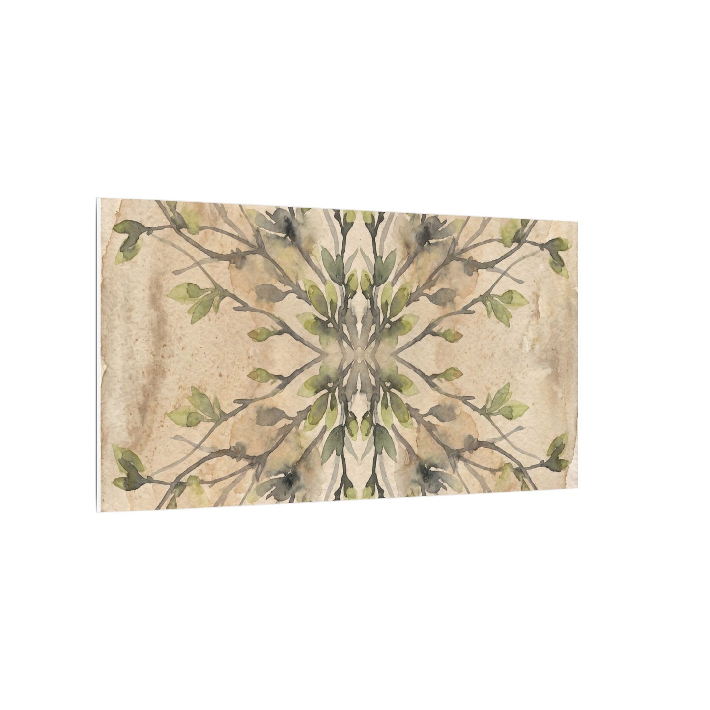 Shibui Shadow Play Canvas Art - Japandi Watercolor