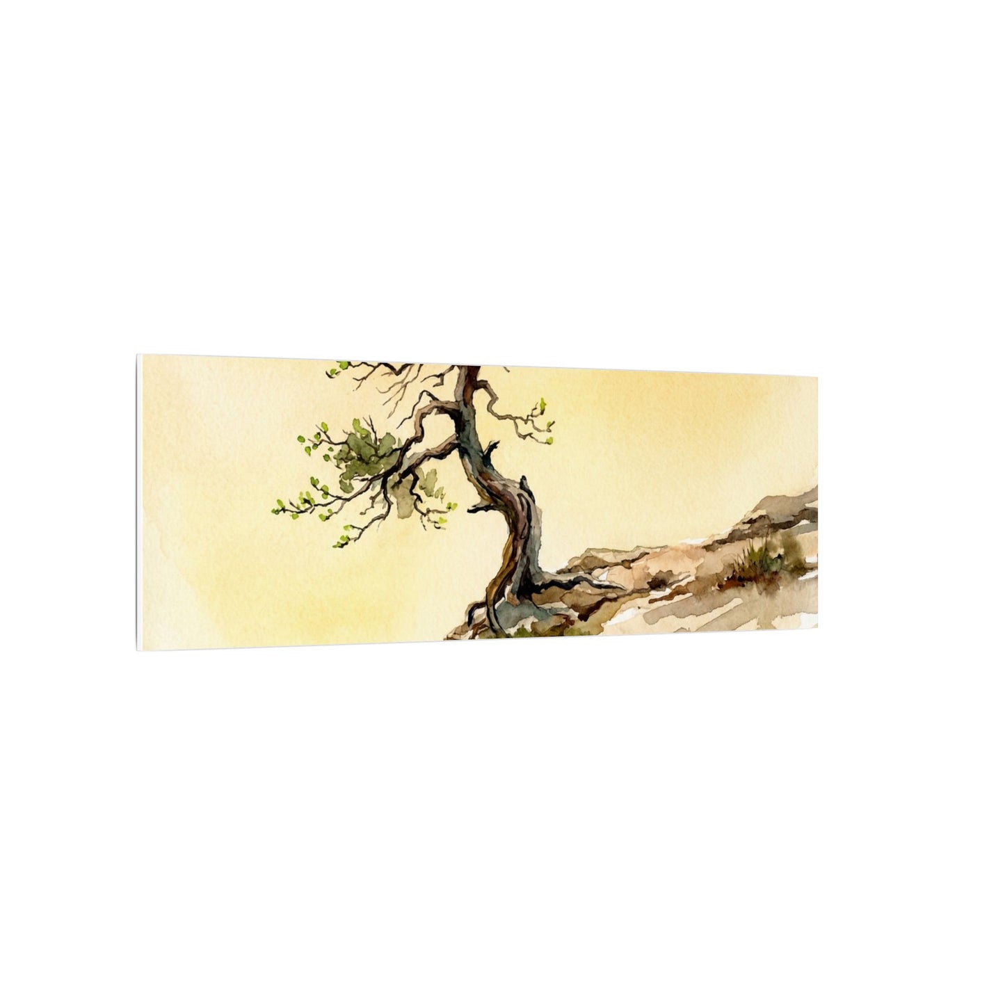 Golden Hour Pine Tree Canvas Art - Japandi Fukinsei