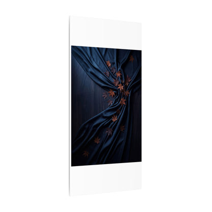Silk Drape Autumn Canvas Art | Dark Japandi Sophisticated Design