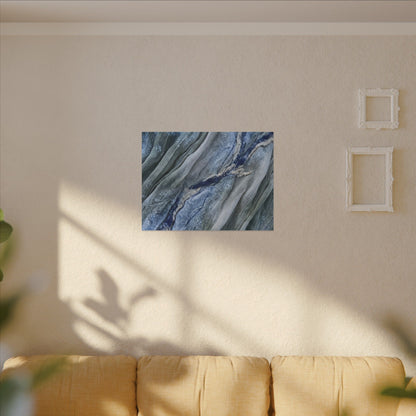 Moonlight Silk Drape Canvas Art - Japandi Mono No Aware