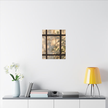 Golden Hour Shoji Screen Canvas Art - Japandi Mono No Aware