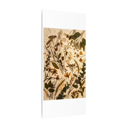 Dried Flowers Summer Canvas Art | Japandi Neutral Design