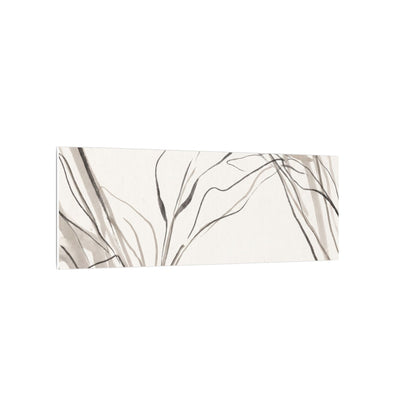 Neutral Shoji Screen Canvas Art - Minimal Line Japandi