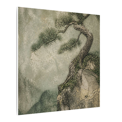 Fukinsei Pine Tree Canvas Art - Japandi Texture