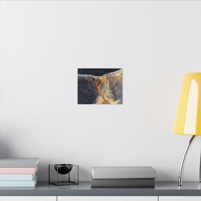 Winter Ceramic Bowl Gold Vein Canvas Art | Healing Decor