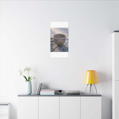 Seijaku Ceramic Bowl Canvas Art - Japandi Japanese Pattern
