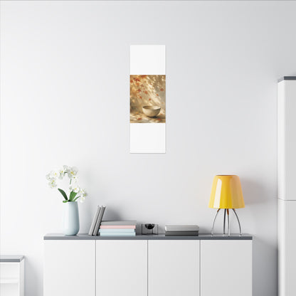 Japandi Ceramic Bowl in Dappled | Watercolor Canvas Art