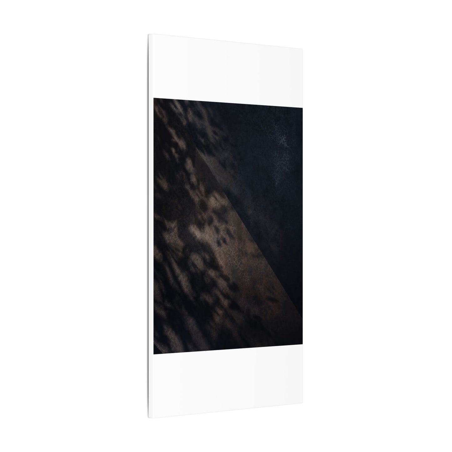 Shadow Play Winter Canvas Art | Dark Japandi Moody Design