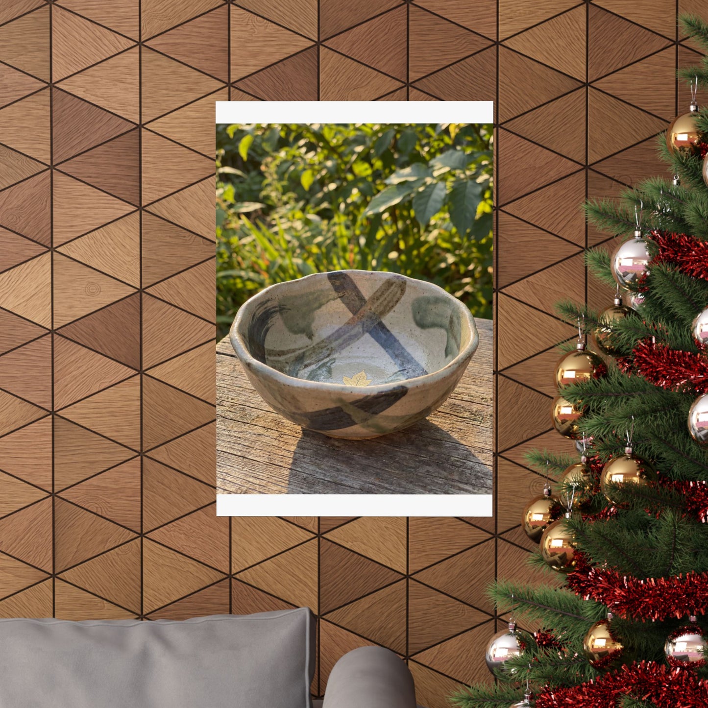 Datsuzoku Ceramic Bowl Wall Art Print - Japandi Japanese Pattern