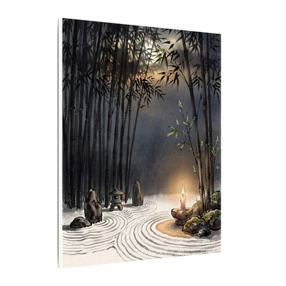 Tranquil Bamboo Grove Canvas Art - Karesansui Zen