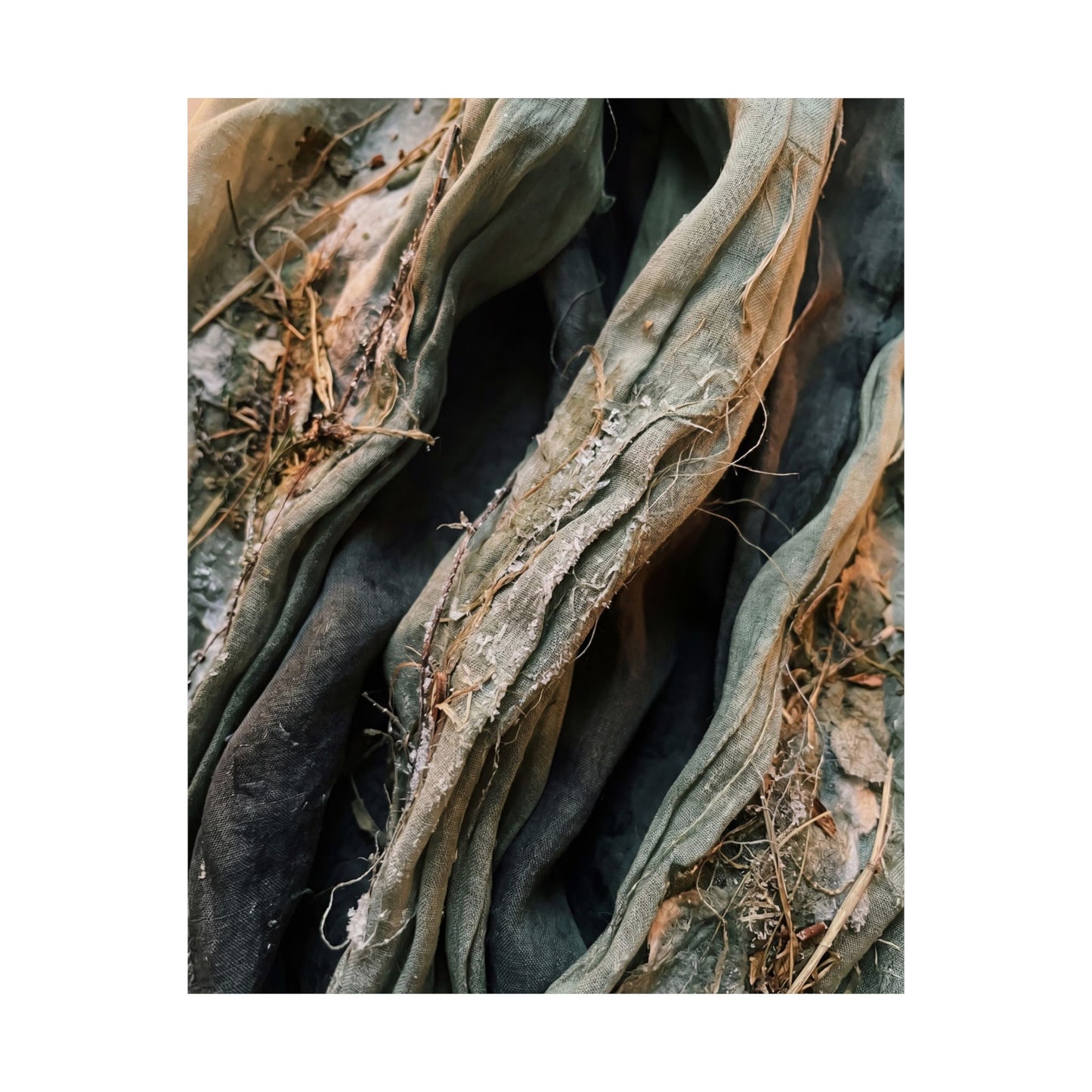 Silk Drape Texture Wall Art Print | Neutral Japandi Art