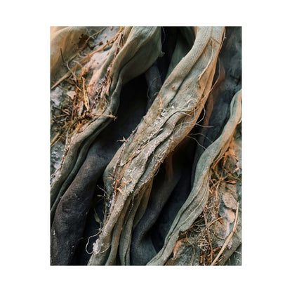 Silk Drape Texture Wall Art Print | Neutral Japandi Art