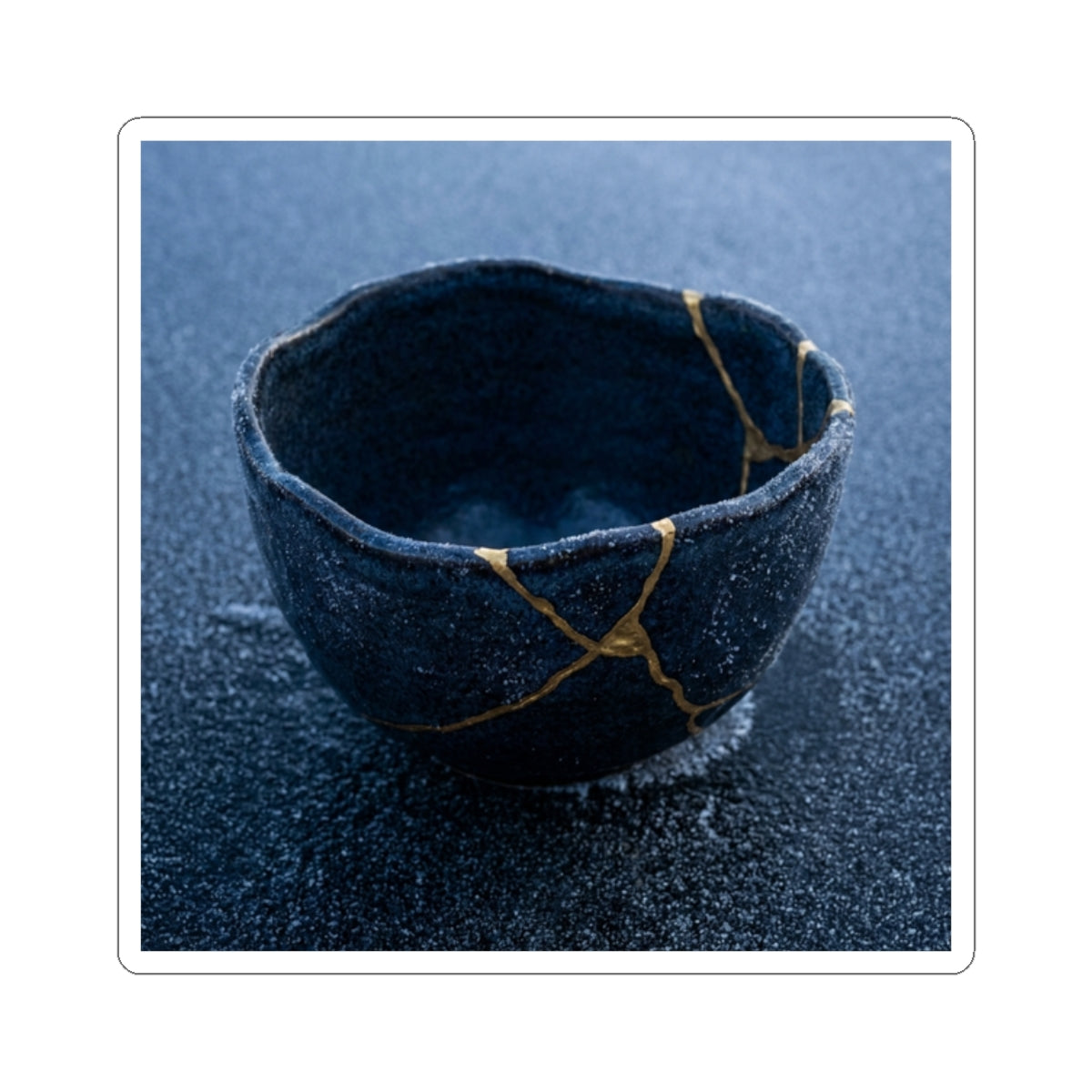 Moonlight Ceramic Bowl Sticker - Kintsugi Kanso