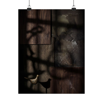 Candlelight Shadow Play Wall Art Print - Dark Japandi Datsuzoku