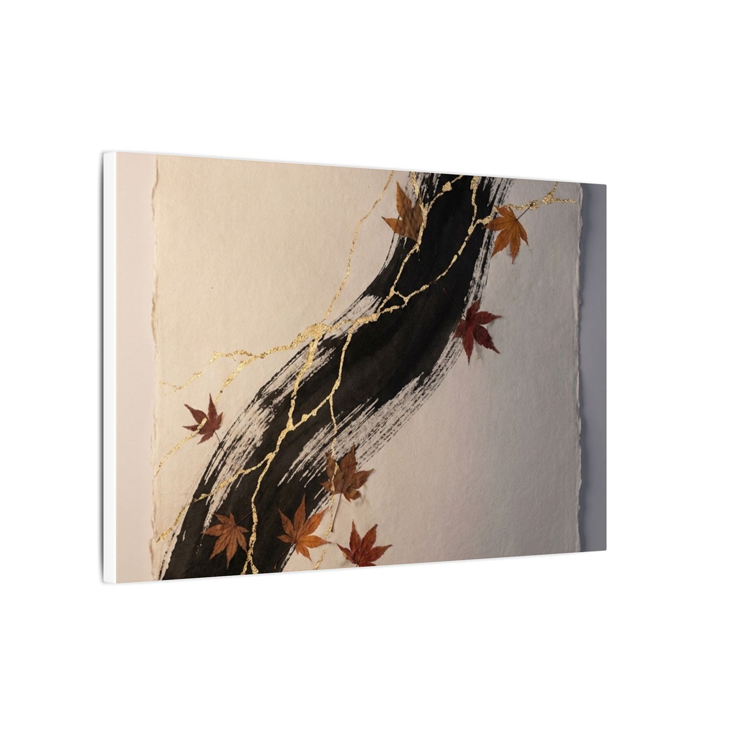 Dawn Ink Brushstroke Canvas Art - Kintsugi Ma