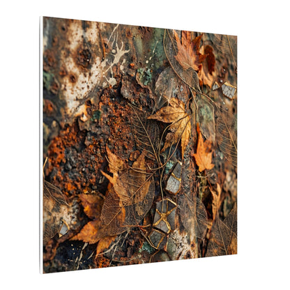 Rust Patina Canvas Art | Autumn Japandi Texture Art