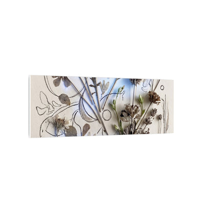 Dried Flowers Minimal Line Canvas Art | Elegant Japandi Art