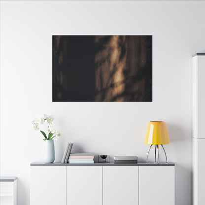 Winter Shadow Play Moody Minimal Canvas Art | Luxurious Decor