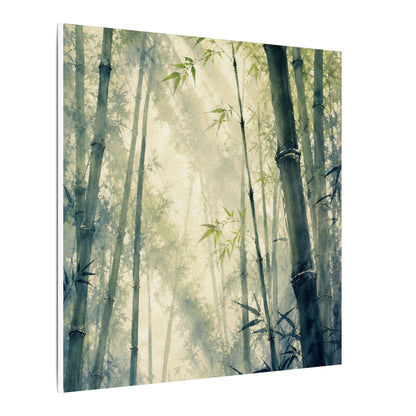 Bamboo Grove Spring Canvas Art | Zen Serene Design