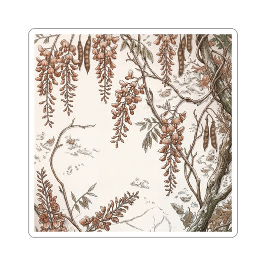 Enchanting Wisteria Sticker - Vintage Botanical Cottagecore