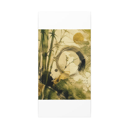 Ink Brushstroke Sumi E Canvas Art | Calm Zen Art