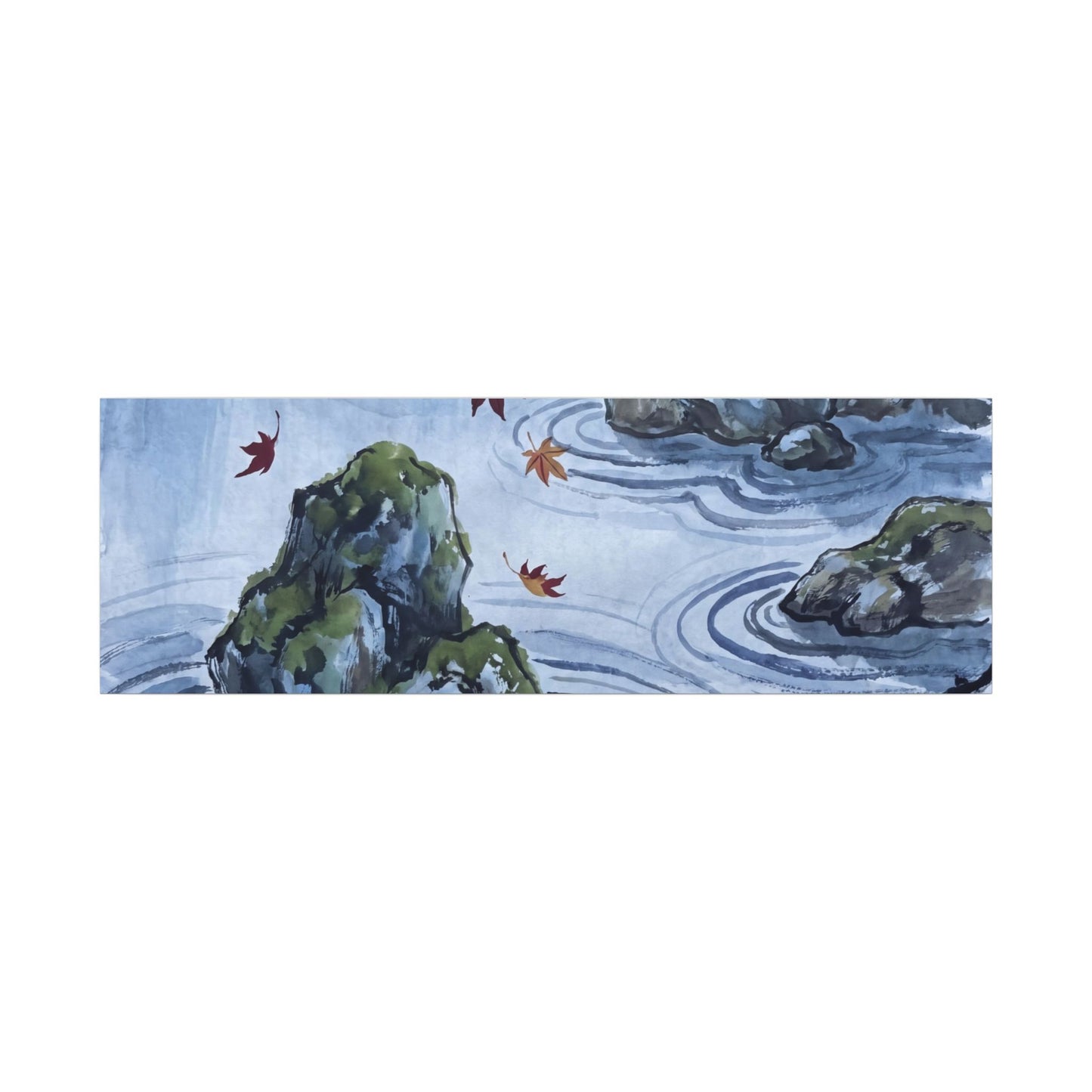 Rock Garden Autumn Canvas Art | Zen Tranquil Design